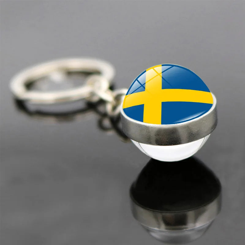 World Flag Keychain