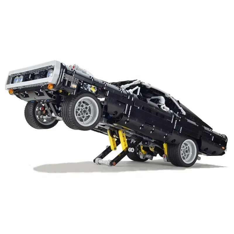 1077PCS Technical Racing Car Building Block Model — High Difficulty