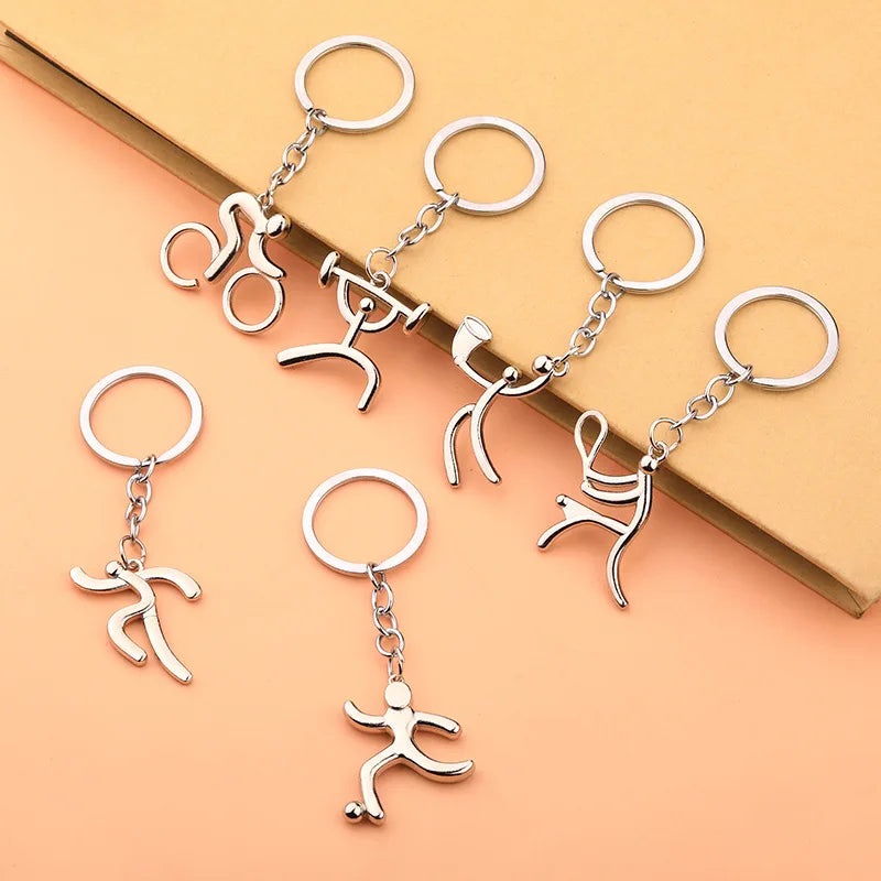 π΄ββοΈ Minimalist Bicycle Keychain β Perfect for Cyclists!