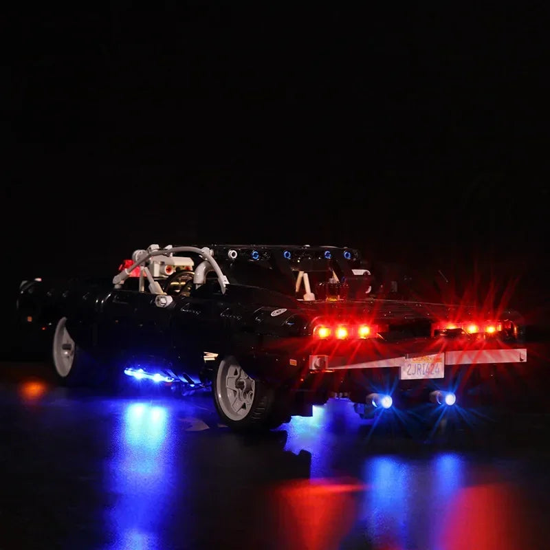 1077PCS Technical Racing Car Building Block Model — High Difficulty