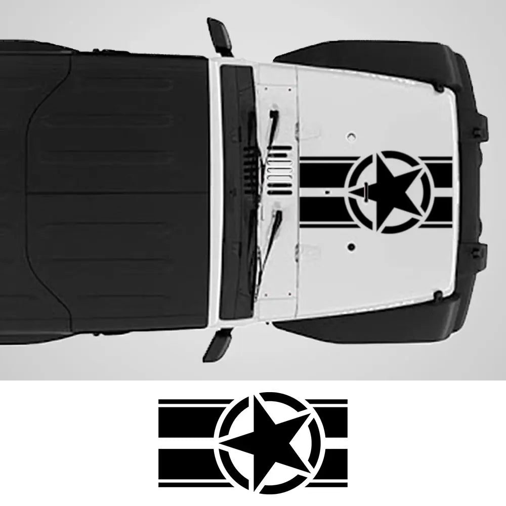 Jeep Hood Star Decal