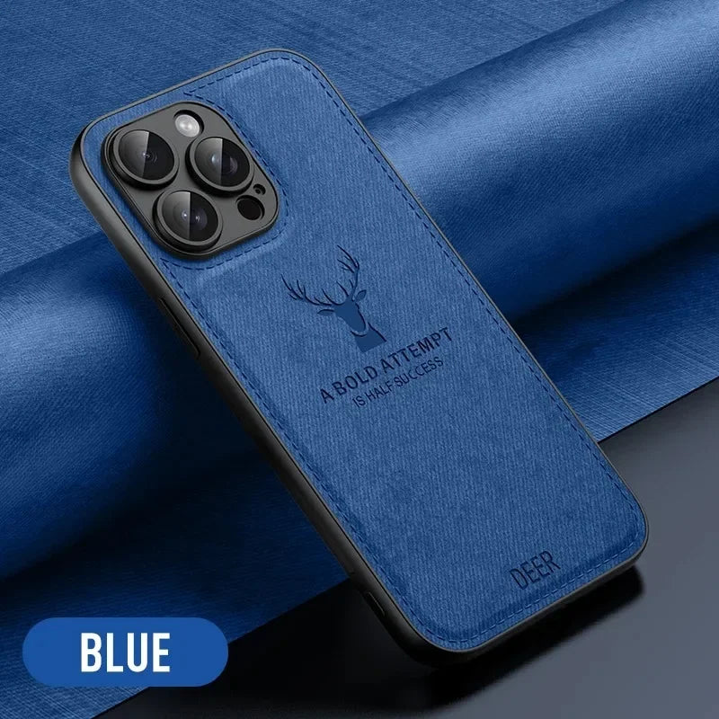 π¦ Luxury Cloth Leather Deer Head Pattern Case β Elegant & Durable! π