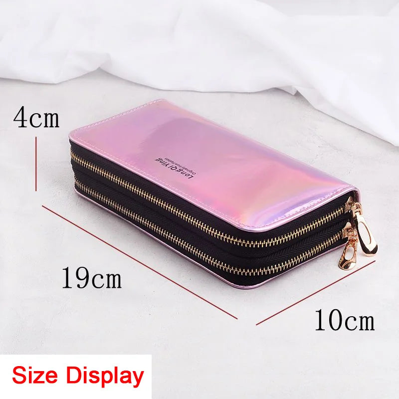 πΈ Elegant Long Zipper Clutch Wallet for Women