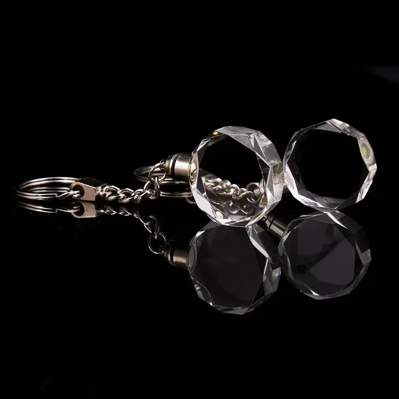 π Custom Crystal LED Keychain β Free Engraving, Unique Gift Idea!