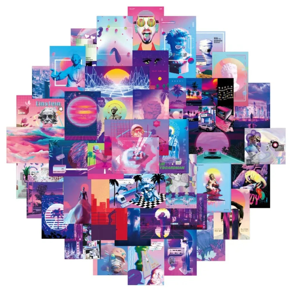 🌌✨ "Aesthetic DreamScape™ Wall Collage Kit" ✨🎨