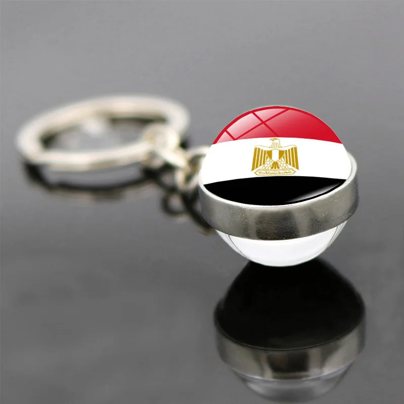 World Flag Keychain