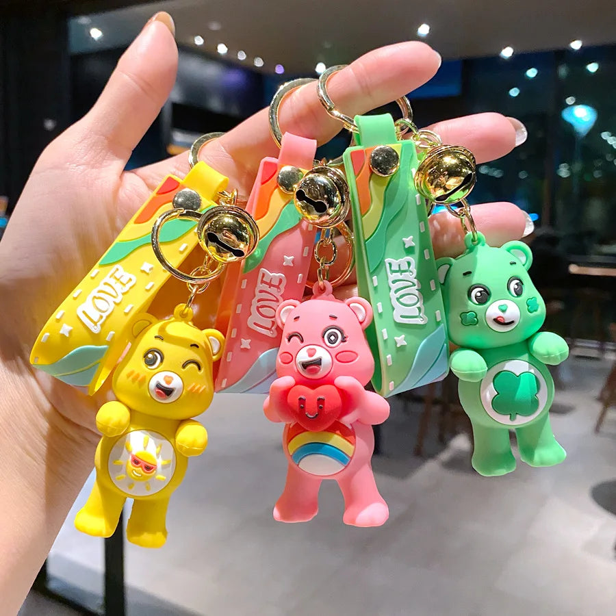 ๐ป Colorful Bear Keychain Duo โ Cute & Cheerful Accessory! ๐