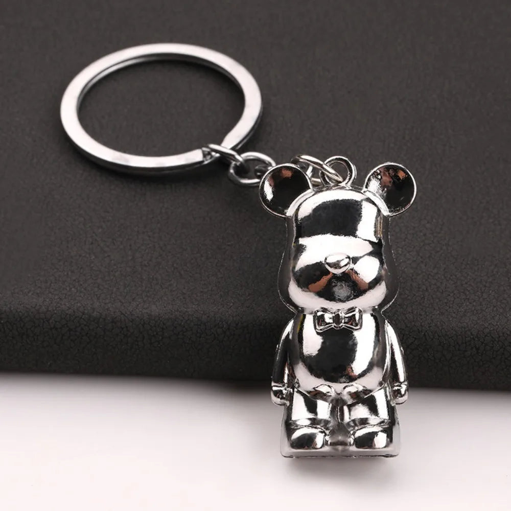 β¨ Stylish Bear Keychain β Metallic Charm with Personality π»