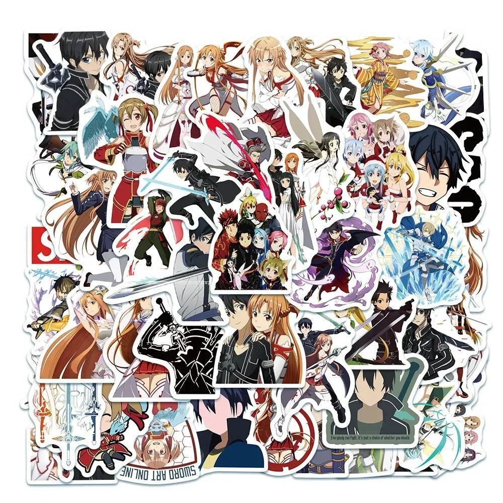 ๐โจ Mega Anime & Gaming Sticker Bundle โ 50pcs โจ๐