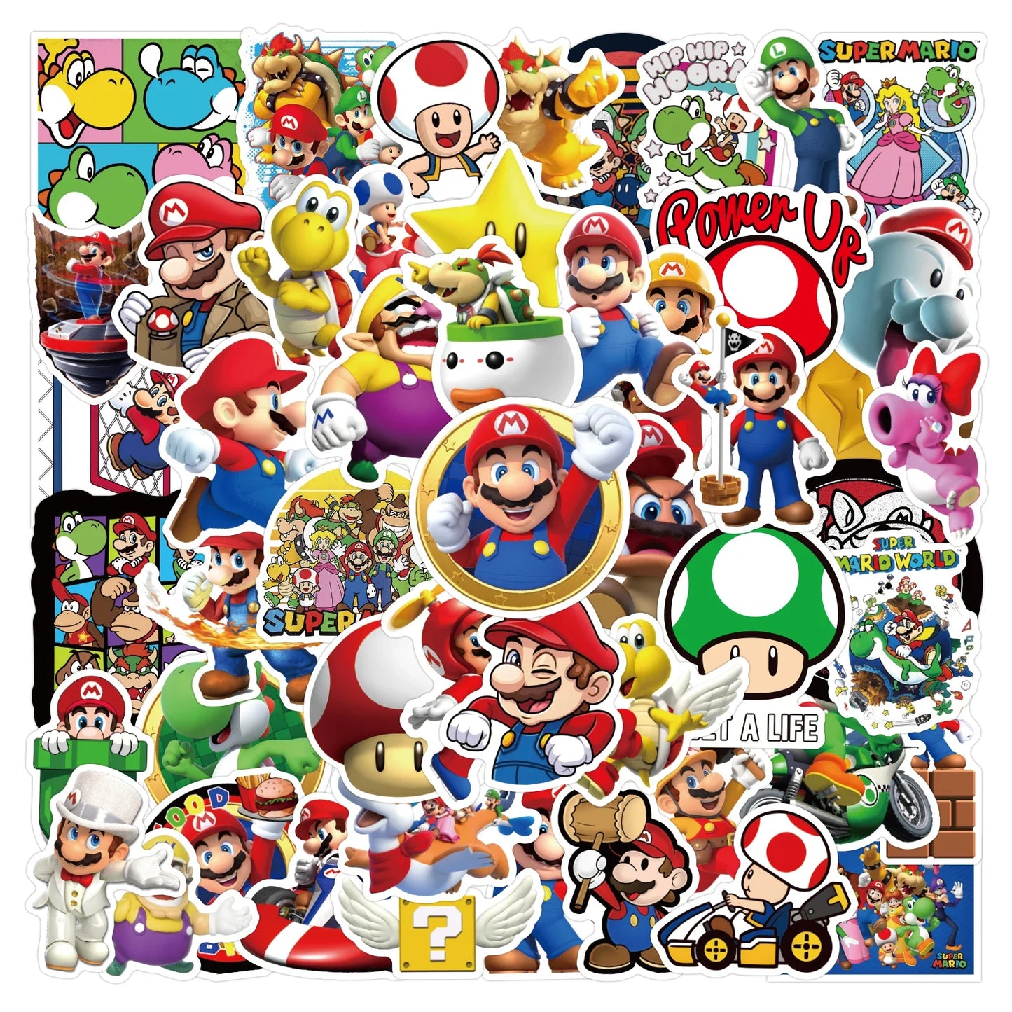 ๐โจ Mega Anime & Gaming Sticker Bundle โ 50pcs โจ๐