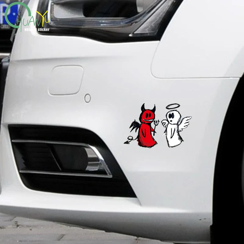 Devil & Angel Car Decal