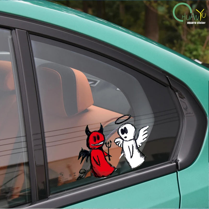 Devil & Angel Car Decal