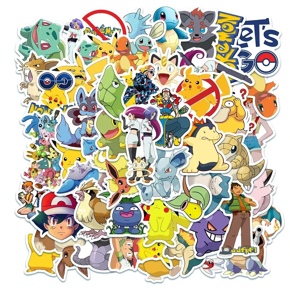 ๐โจ Mega Anime & Gaming Sticker Bundle โ 50pcs โจ๐