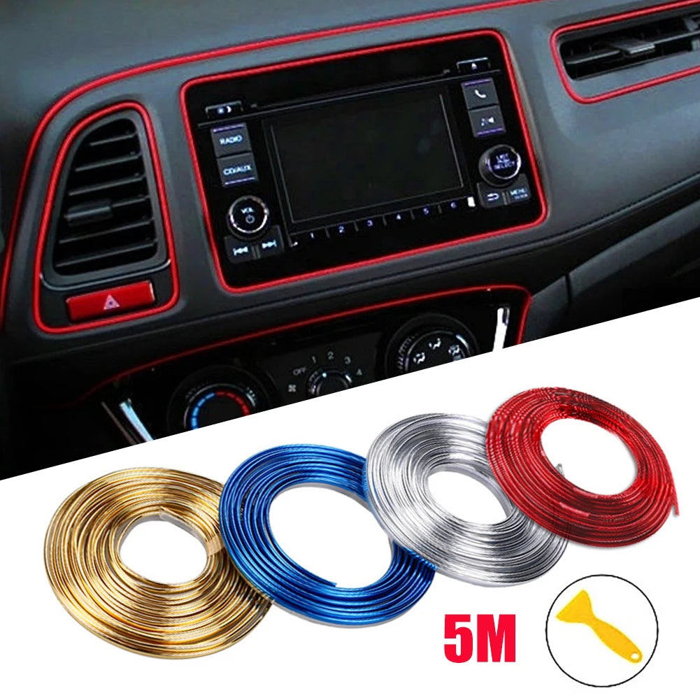 Car Interior & Exterior Decorative Trim Molding – 5M Styling Strip
