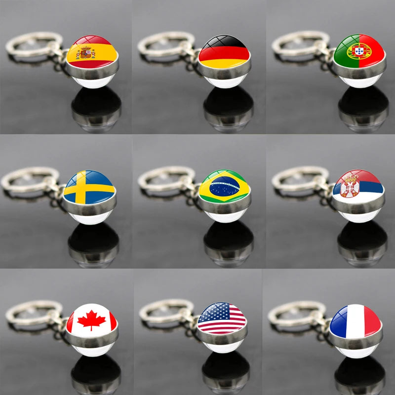 World Flag Keychain