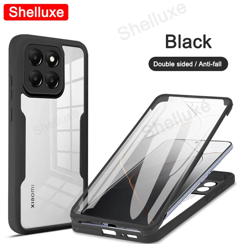 📱Shelluxe 360° Full-Body Magnetic Phone Case – Dual-Sided Glass Protection