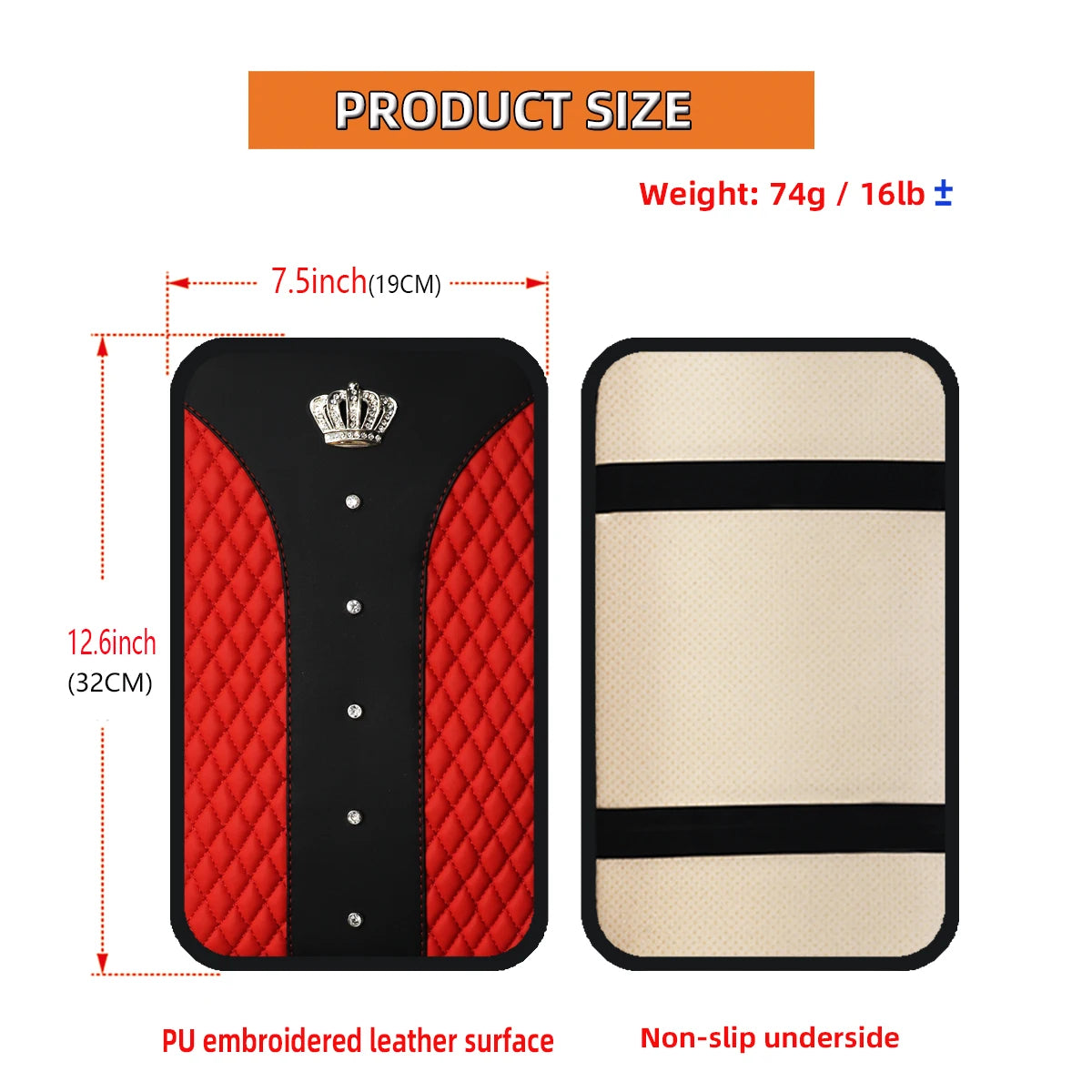 Luxury Car Armrest Cover