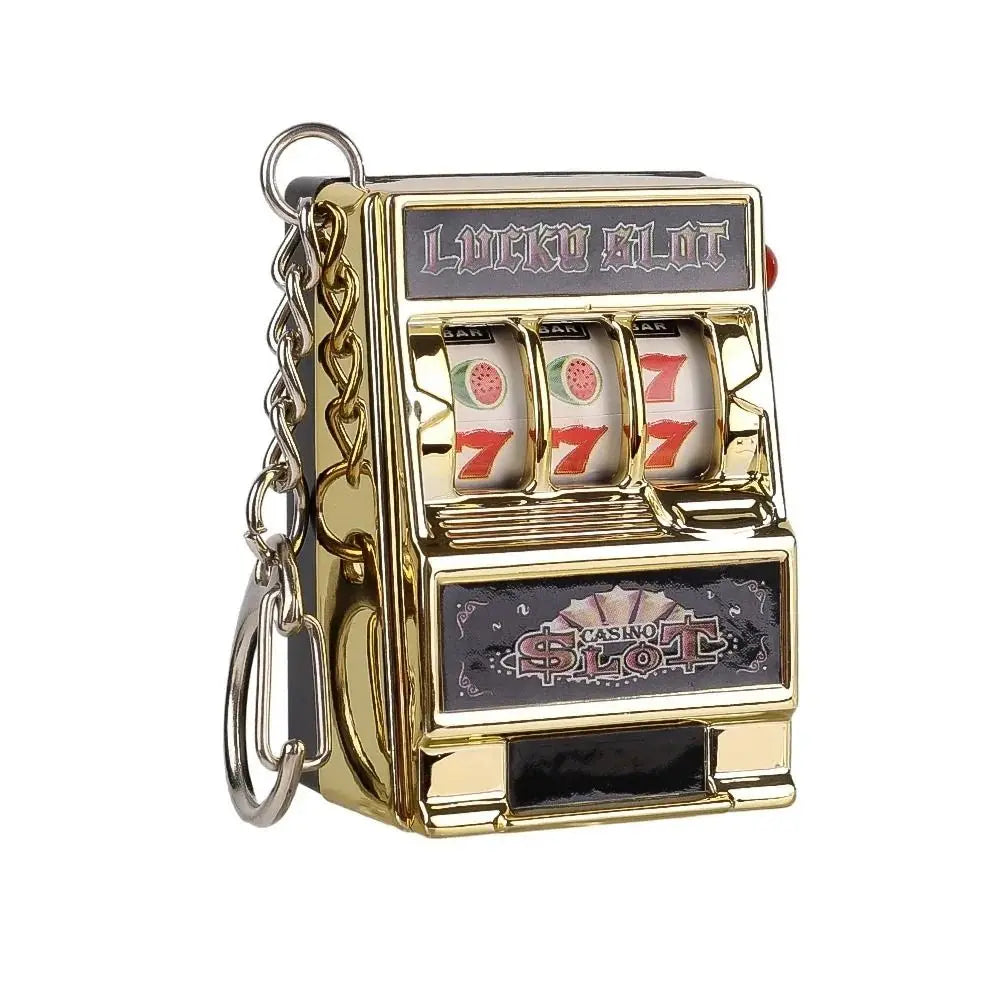 🎰✨ "LuckySpin™ Mini Slot Machine Keychain" ✨🔑