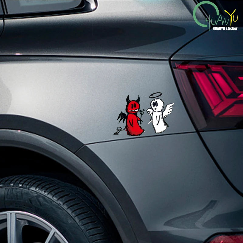 Devil & Angel Car Decal