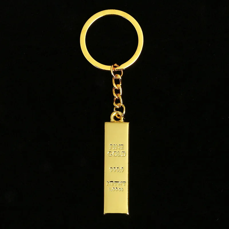Gold Bar Keychain