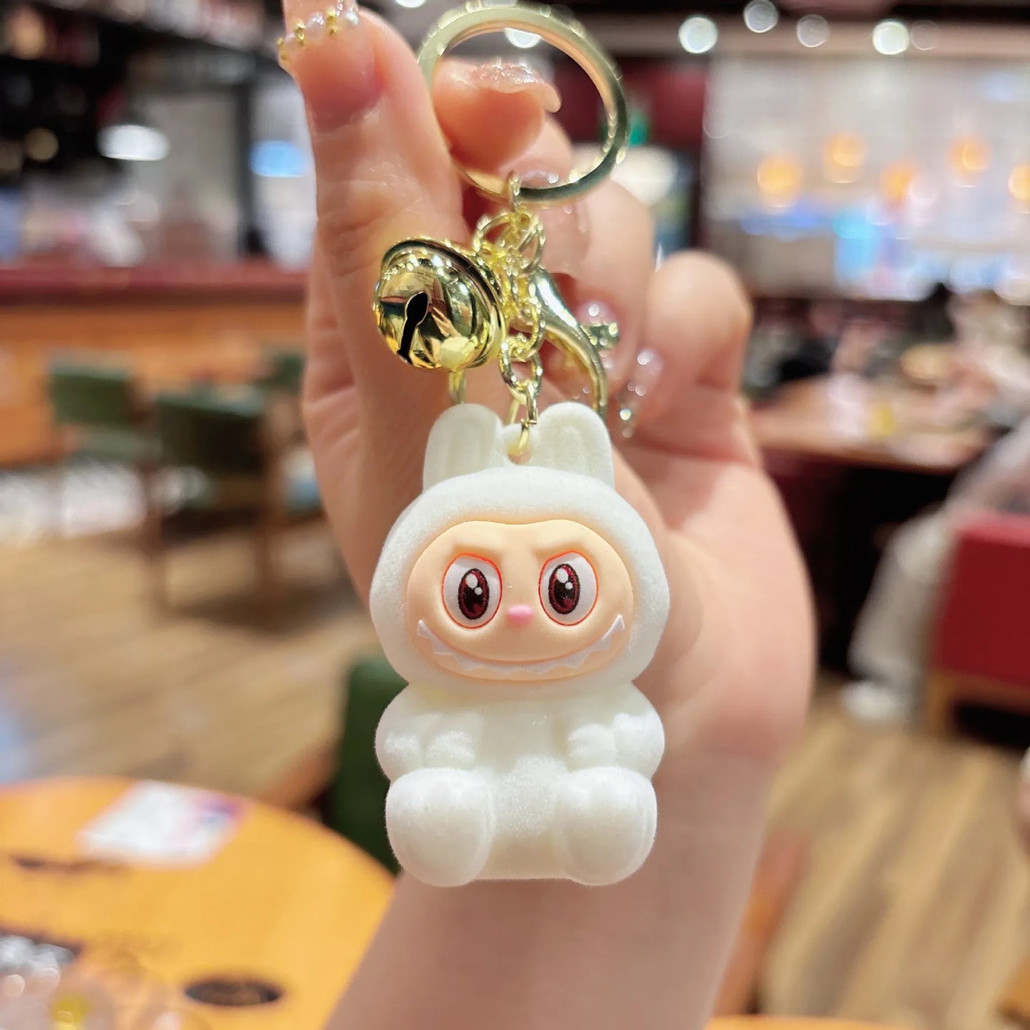 π° Cute Plush Bunny Keychain β Soft & Colorful