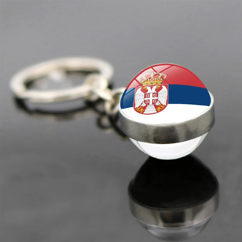 World Flag Keychain