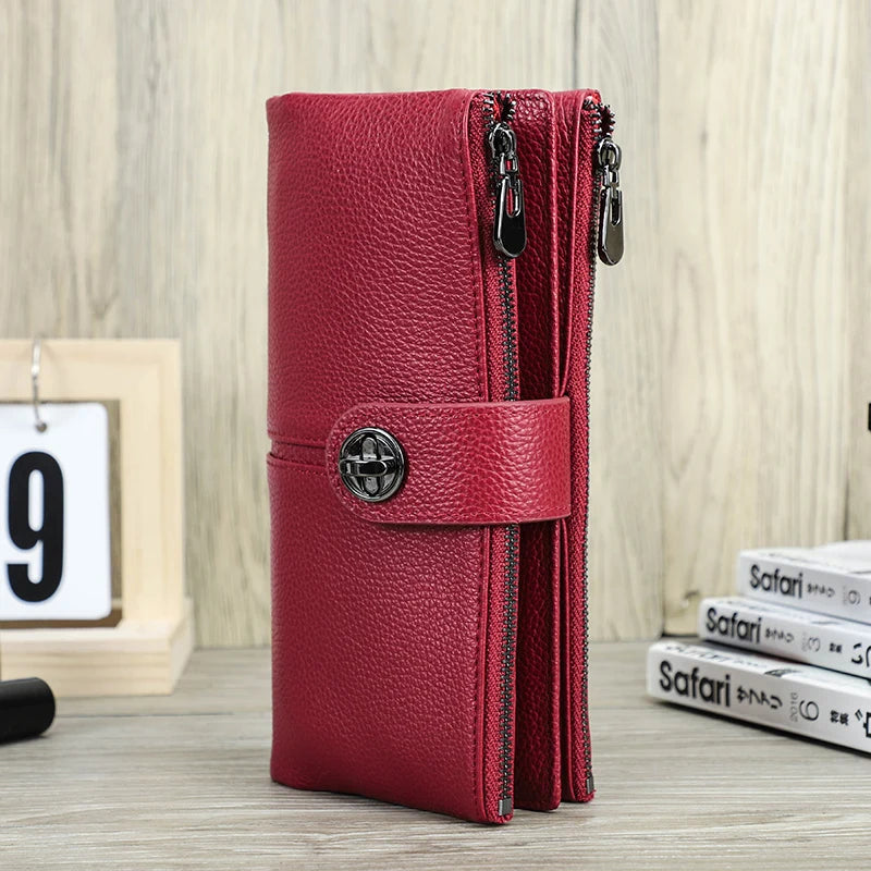 ๐ Luxury Genuine Leather Wallet for Women โ Elegance in Every Detail