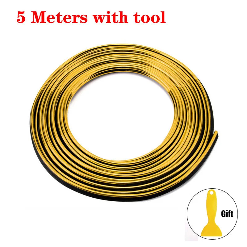 Car Interior & Exterior Decorative Trim Molding – 5M Styling Strip