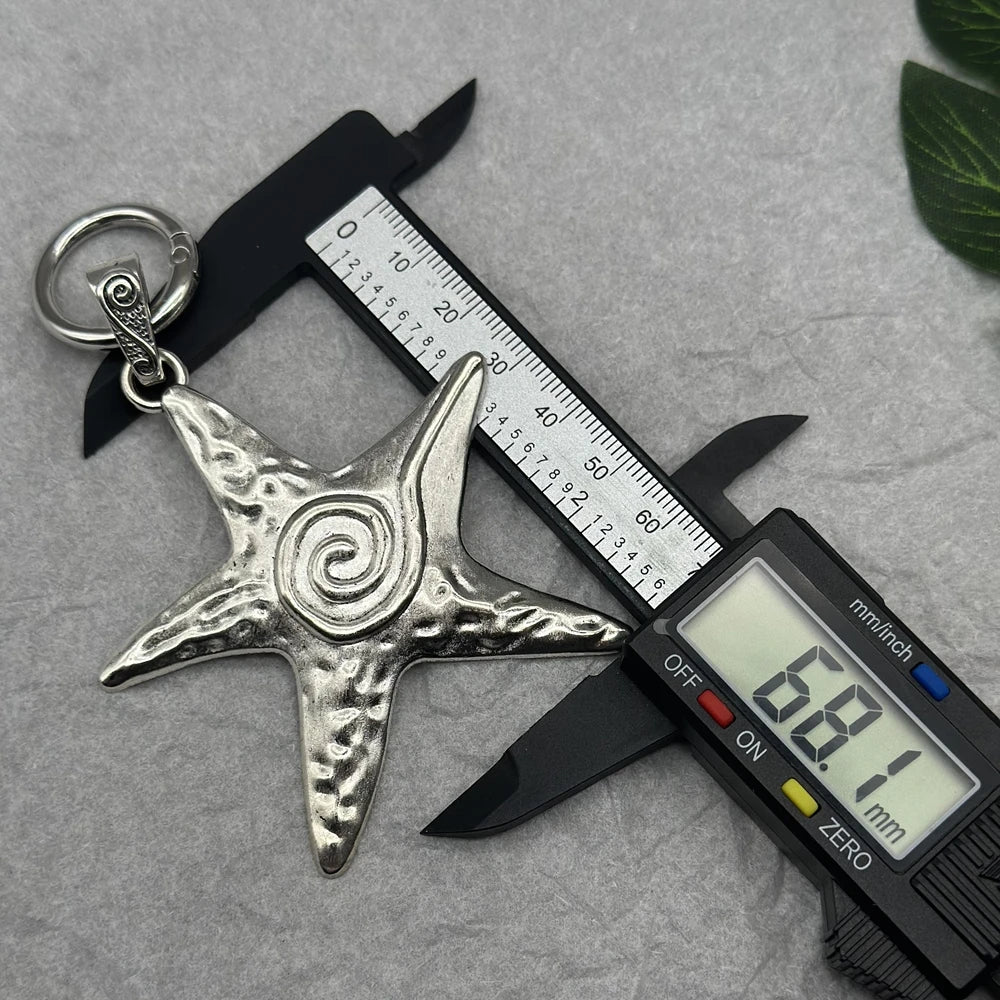 π§ββοΈ Starfish Spiral Keychain β Ocean Vibes Accessory πβ¨