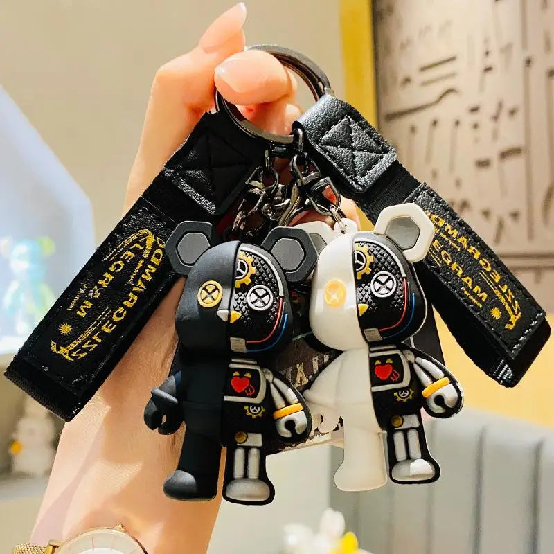 ๐งธ Cyber Bear Keychain โ Futuristic Style with Personality!