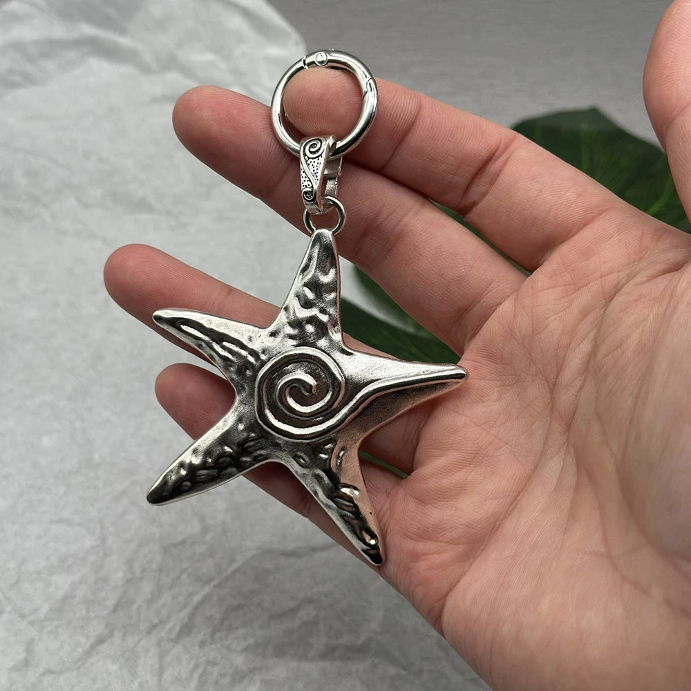 π§ββοΈ Starfish Spiral Keychain β Ocean Vibes Accessory πβ¨