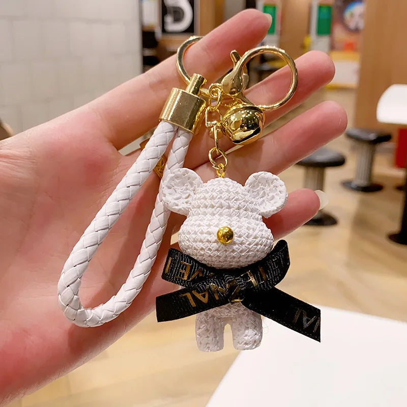 ๐งธ Cyber Bear Keychain โ Futuristic Style with Personality!