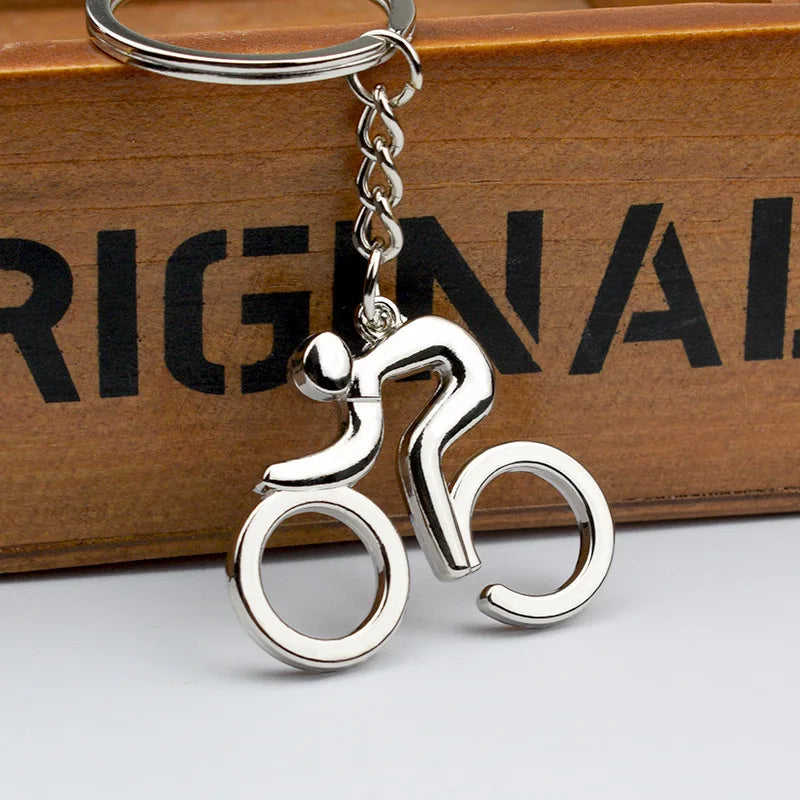 π΄ββοΈ Minimalist Bicycle Keychain β Perfect for Cyclists!