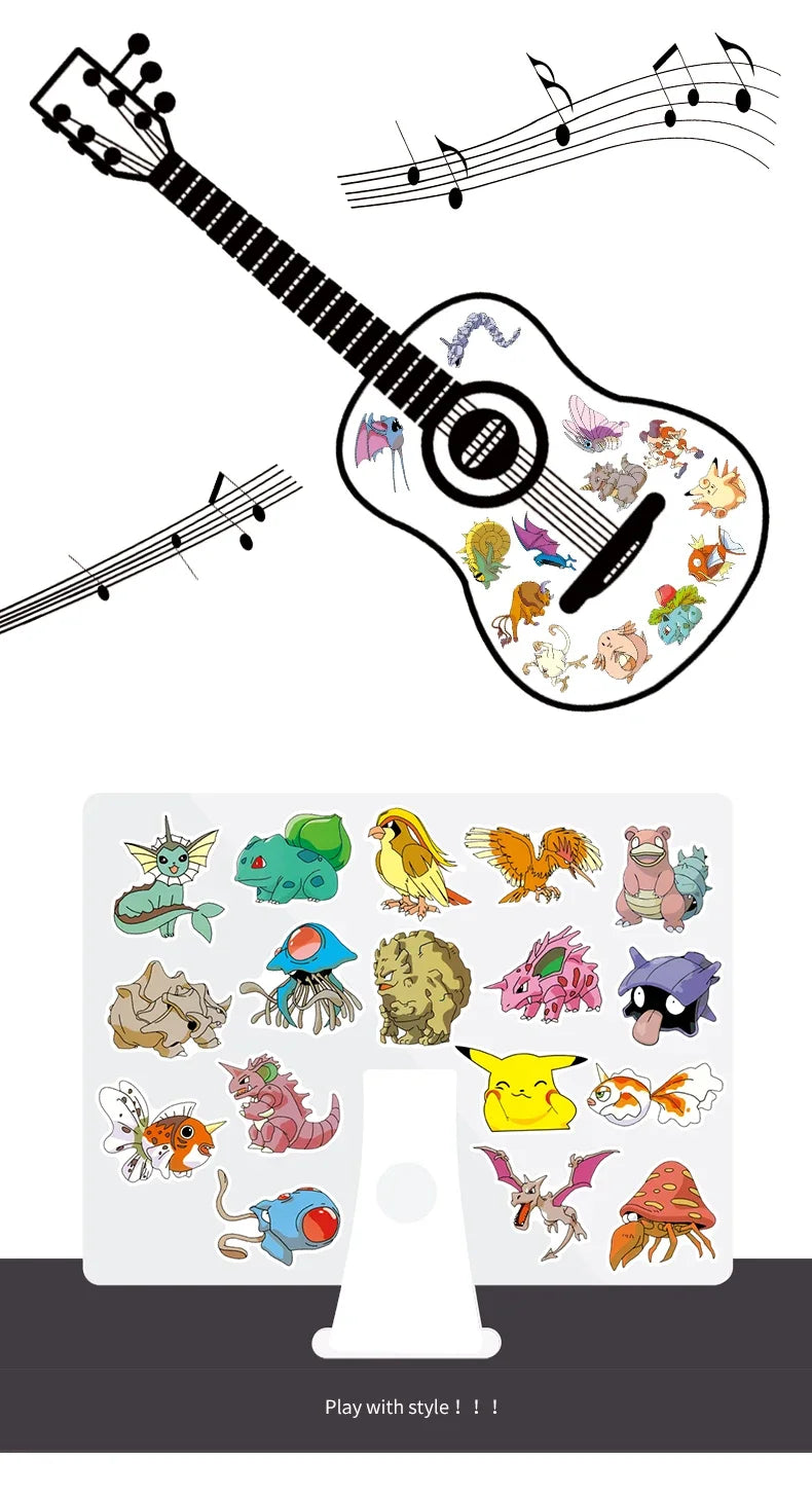 ๐โจ Mega Anime & Gaming Sticker Bundle โ 50pcs โจ๐