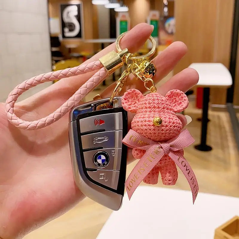 ๐งธ Cyber Bear Keychain โ Futuristic Style with Personality!