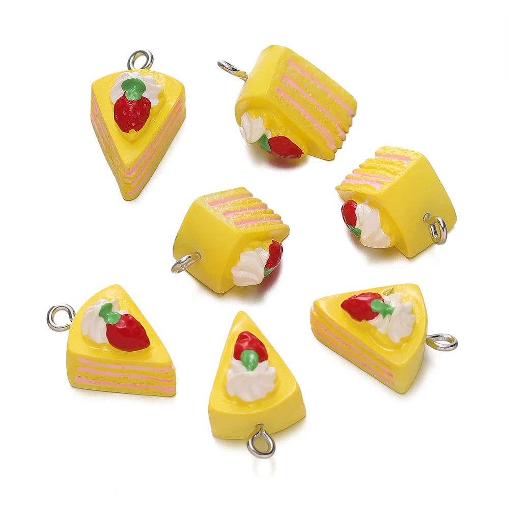 🍰✨Miniature Cake Slice Charms – Sweeten Your Style! ✨🍰