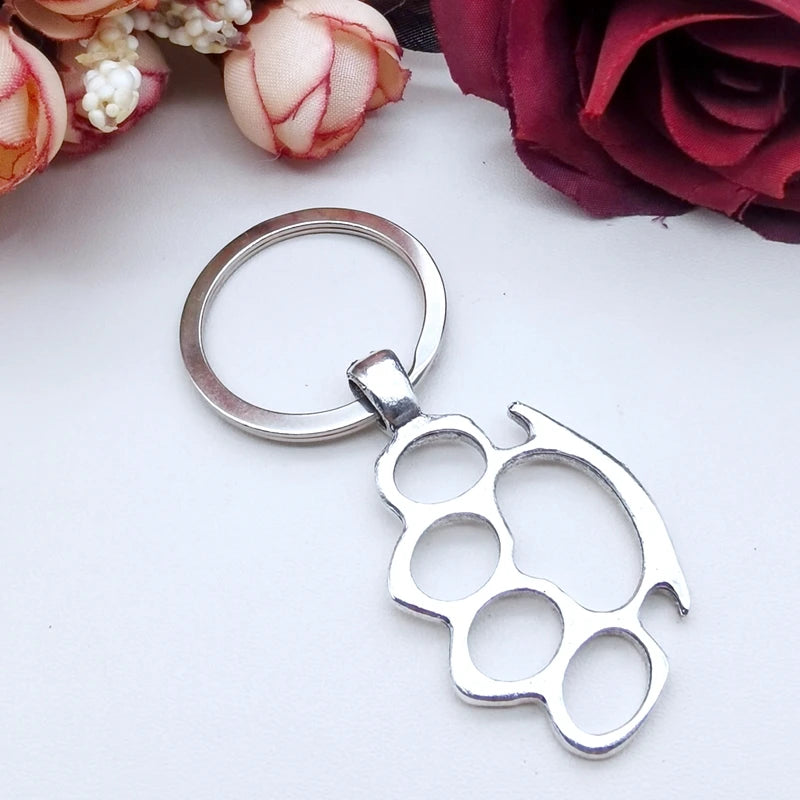 β‘π Mini Metal Knuckle Keychain πβ¨