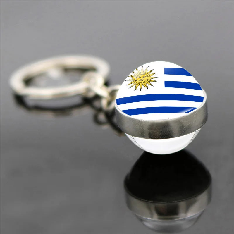 World Flag Keychain