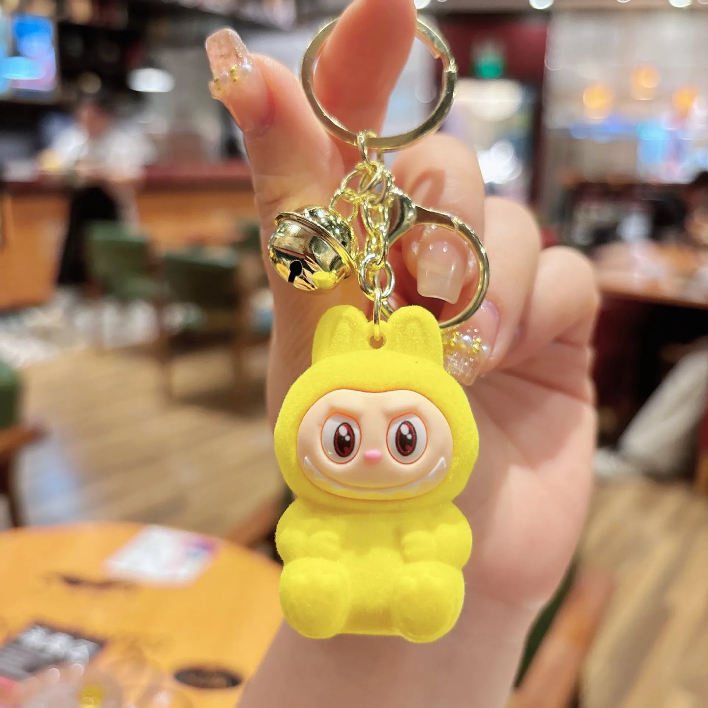 π° Cute Plush Bunny Keychain β Soft & Colorful