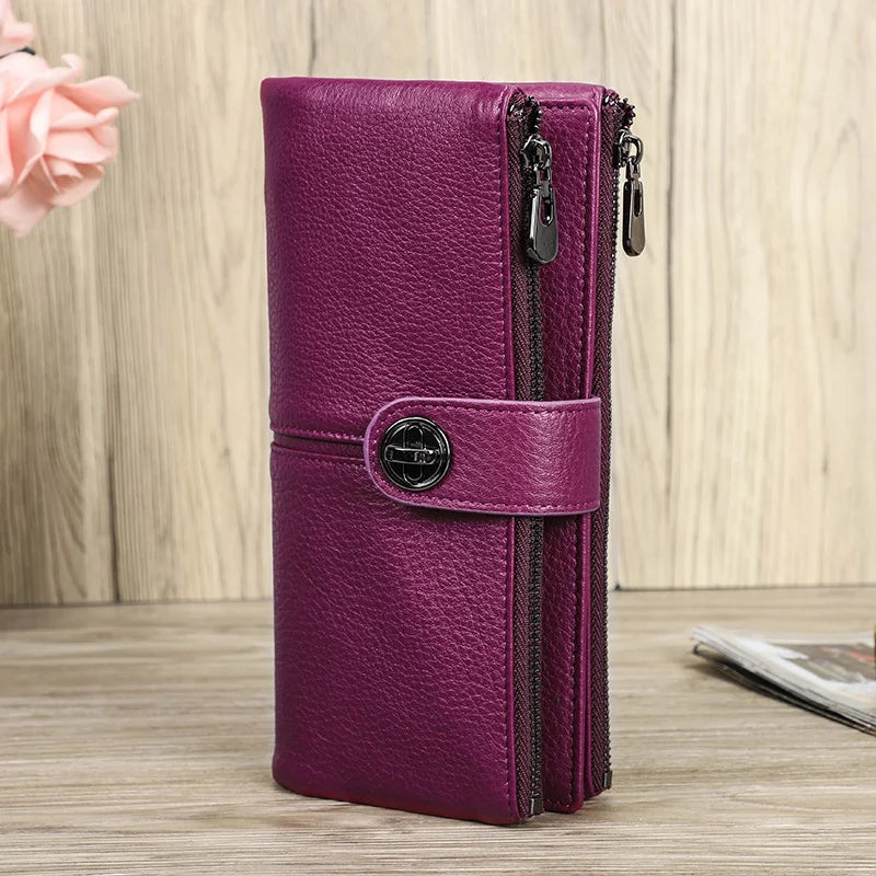 ๐ Luxury Genuine Leather Wallet for Women โ Elegance in Every Detail
