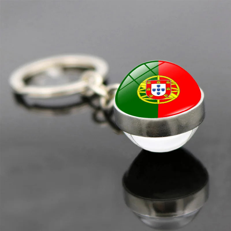World Flag Keychain