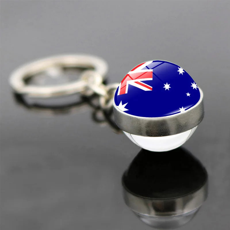 World Flag Keychain