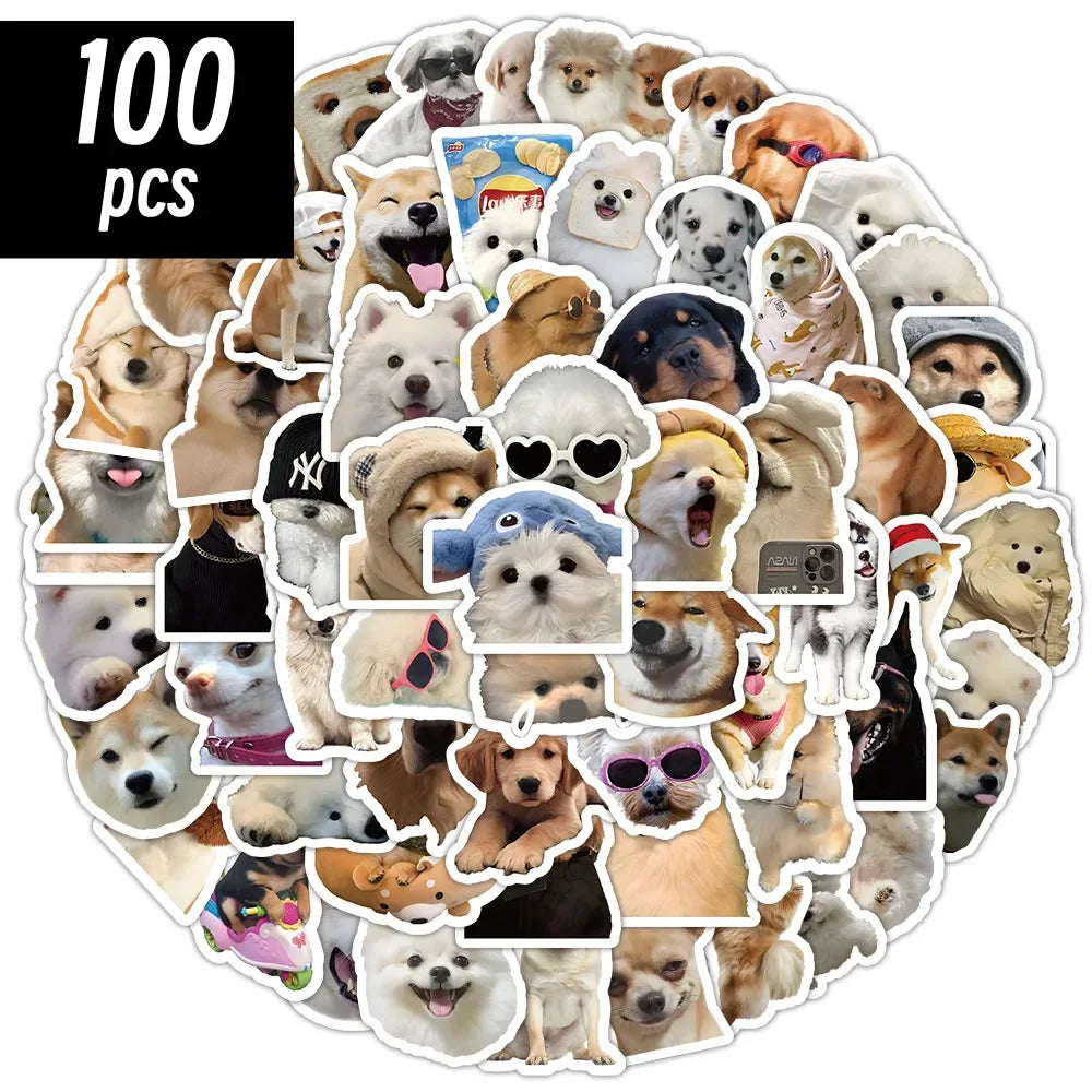 ๐พ Cute Dog Sticker Pack โ 10/50/100pcs of Pure Pup Joy! ๐ถโจ
