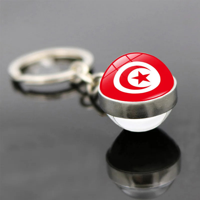 World Flag Keychain