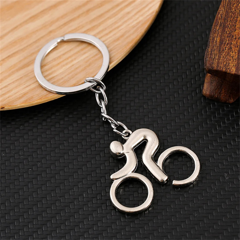 π΄ββοΈ Minimalist Bicycle Keychain β Perfect for Cyclists!