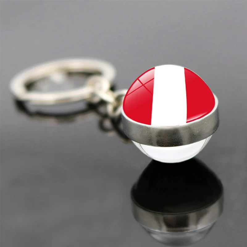 World Flag Keychain