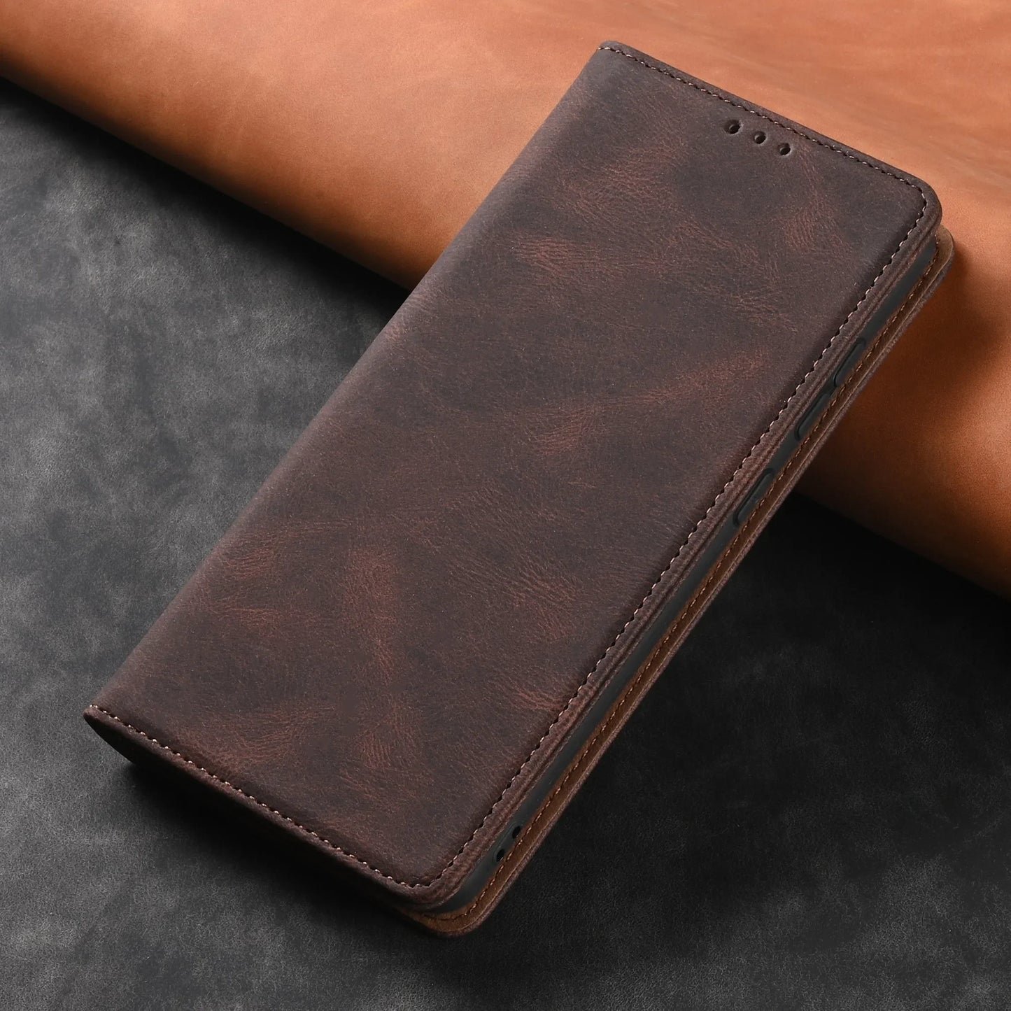 π Elegant Leather Flip Wallet Case β For Samsung Galaxy | Card Holder & Full Protection
