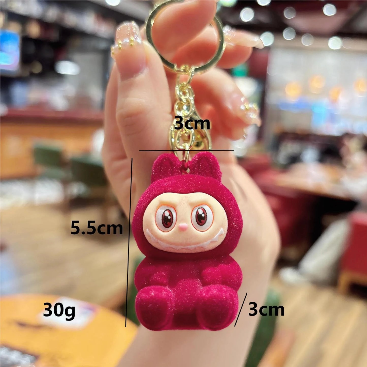 π° Cute Plush Bunny Keychain β Soft & Colorful