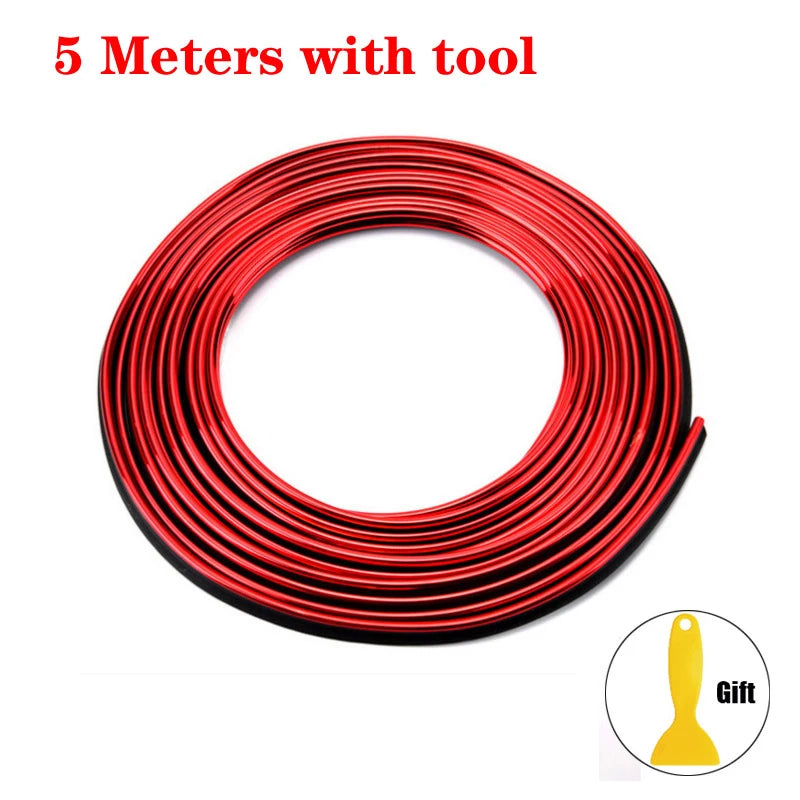 Car Interior & Exterior Decorative Trim Molding – 5M Styling Strip