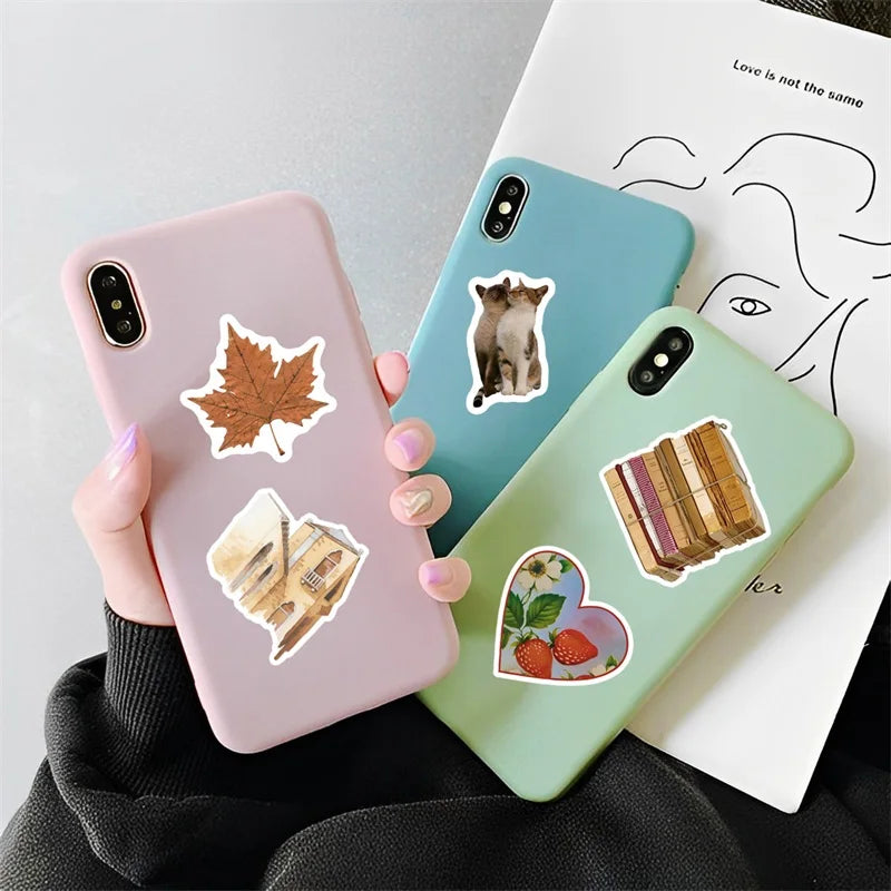 πΏ Vintage Aesthetic Sticker Pack β 100+ Cozy Vibes | 10/30/50/100PCS π§Έβ¨